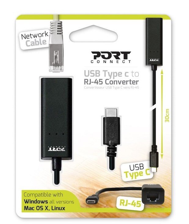 Port Designs Converter Type C To Rj-45