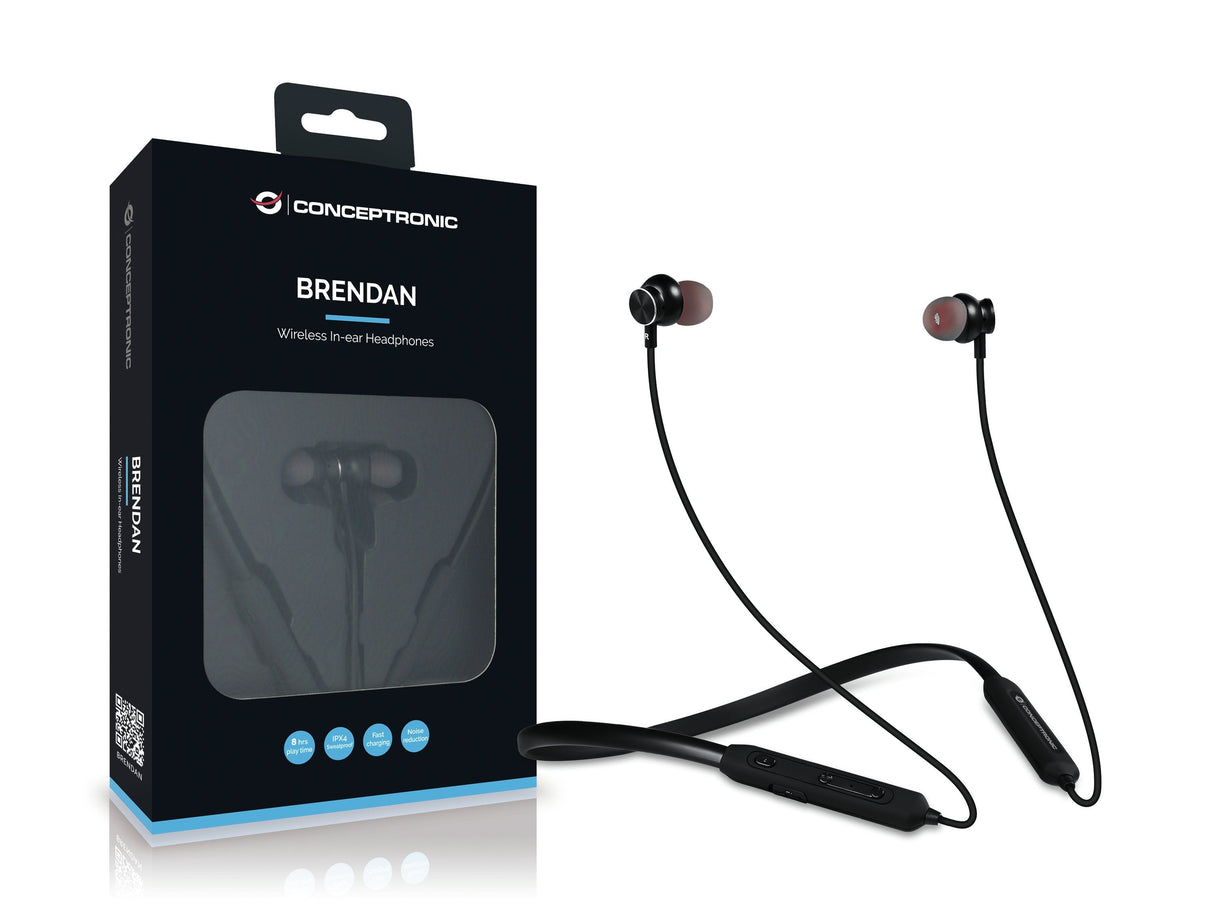 Conceptronic Auricular Bt In-Ear-Deportivos  Negro