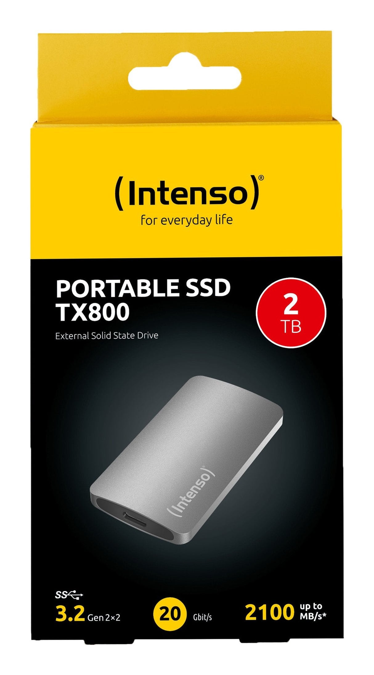 EAN 4034303035632 - Intenso TX800 2 TB USB Tipo C USB 3.2 Gen 2x2 Antracita imagen 4