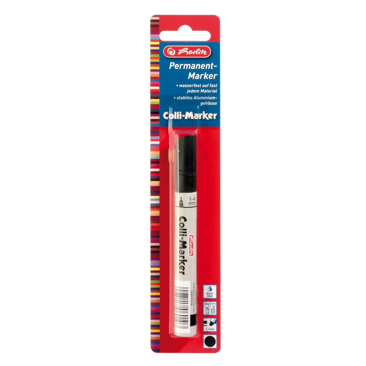 EAN 4008118665407 - Herlitz 8665408 marcador permanente Negro 1 pieza(s) imagen 1