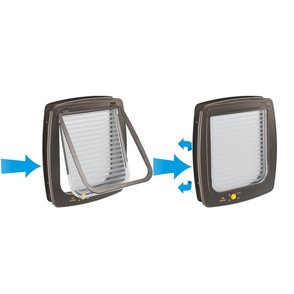 Swing 7 - Puerta Marrón Con Cerradura Magnética