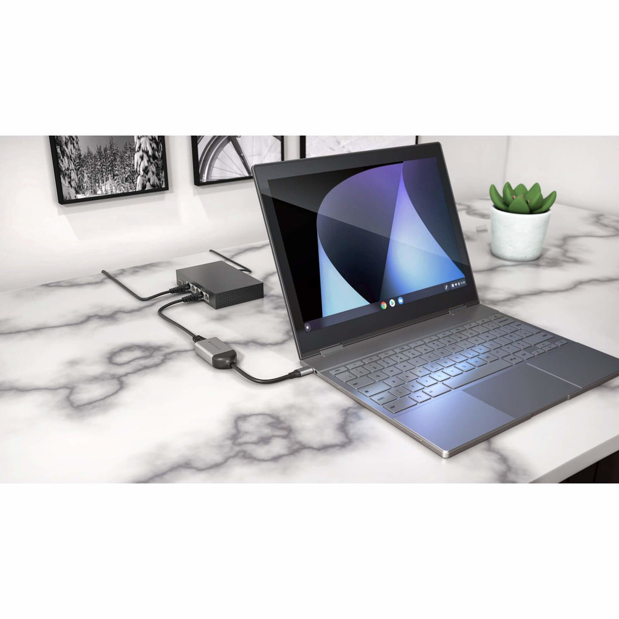 EAN 0817110014731 - HYPER HD425B base para portátil y replicador de puertos USB 3.2 Gen 1 (3.1 Gen 1) Type-C Acero inoxidable imagen 3