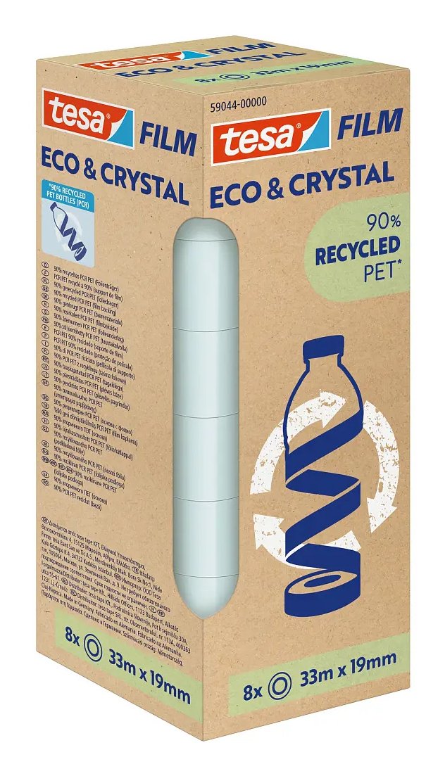 Tesa Eco & Crymal 8 Rollos 33mx19mm