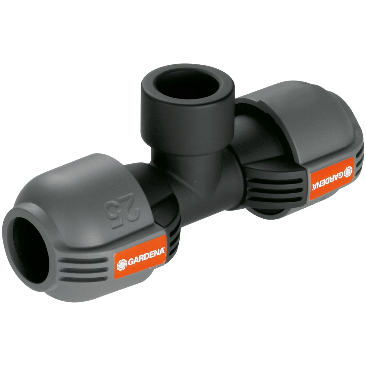 Gardena 2790-20 Sprinklersystem T 25mm> 3/4 ", Conexión Negro / Gris