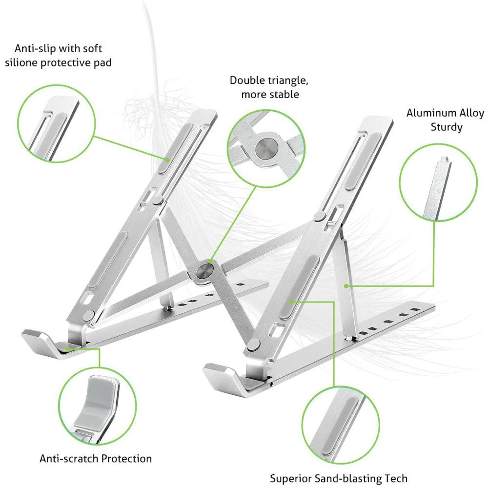 EAN 8059018364255 - Techly ICA-TBL 134TY soporte para ordenador portátil Plata 40,6 cm (16") imagen 4