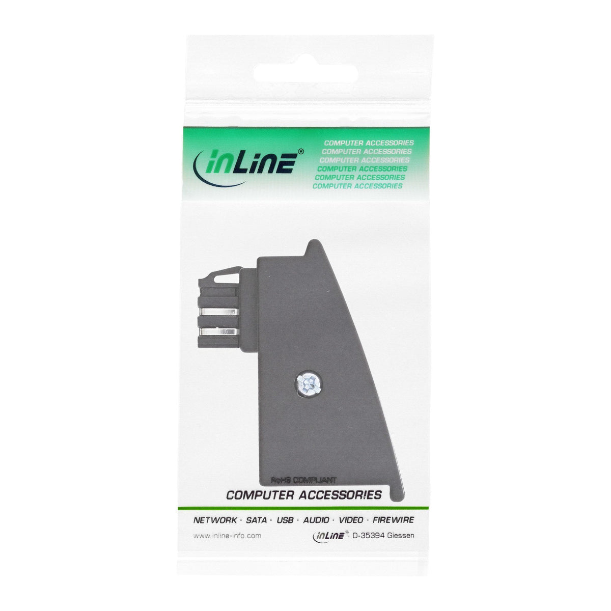 Adaptador Inline Tae-F, Enchufe Tae-F A Conector Hembra Rj45, 8p2c Para Fritzbox