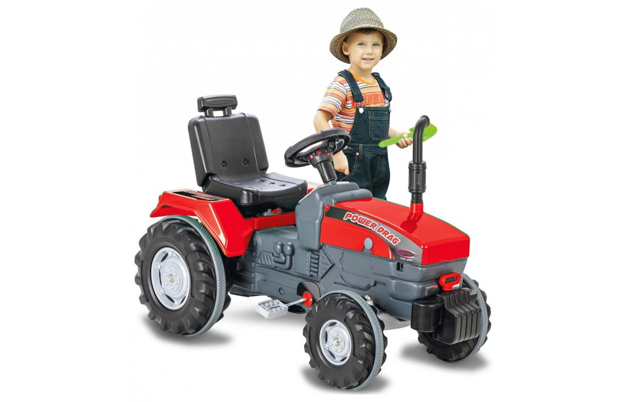 EAN 4042774460549 - Jamara Pedal Tractor Power Drag Correpasillos con forma de tractor imagen 1