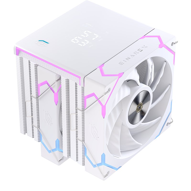 EAN 6977277369519 - Einarex EXAC-GL-300-R-W sistema de refrigeración para ordenador Procesador Refrigerador de aire 12 cm Bla imagen 7