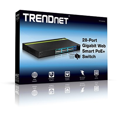 EAN 0710931160208 - Trendnet TPE-2840WS switch Gestionado Gigabit Ethernet (10/100/1000) Energía sobre Ethernet (PoE) 1U Negr imagen 4