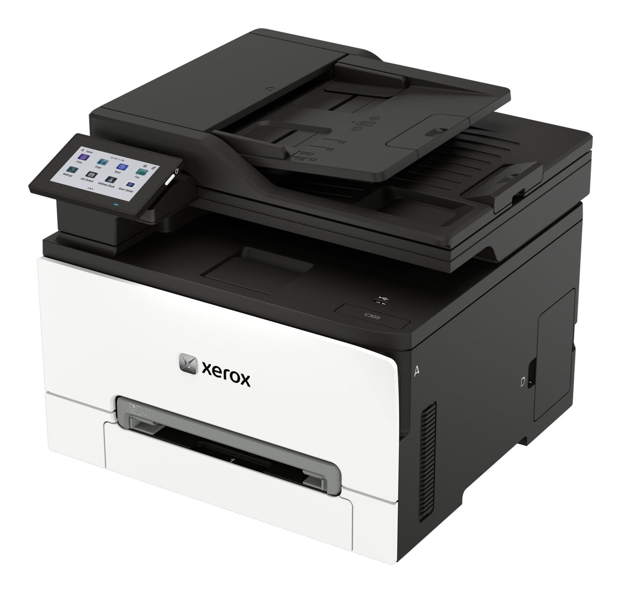 Xerox C305v/Aeeu Impresora Multifunción Color Laser A4/Legal (Material) Hasta 30 Ppm (Copiando) Hasta 30 Ppm (Impresión) 250 Hojas 33.6 Kbps Usb 2.0 Gigabit Lan Wi-Fi(Ac) Host Usb 2.0