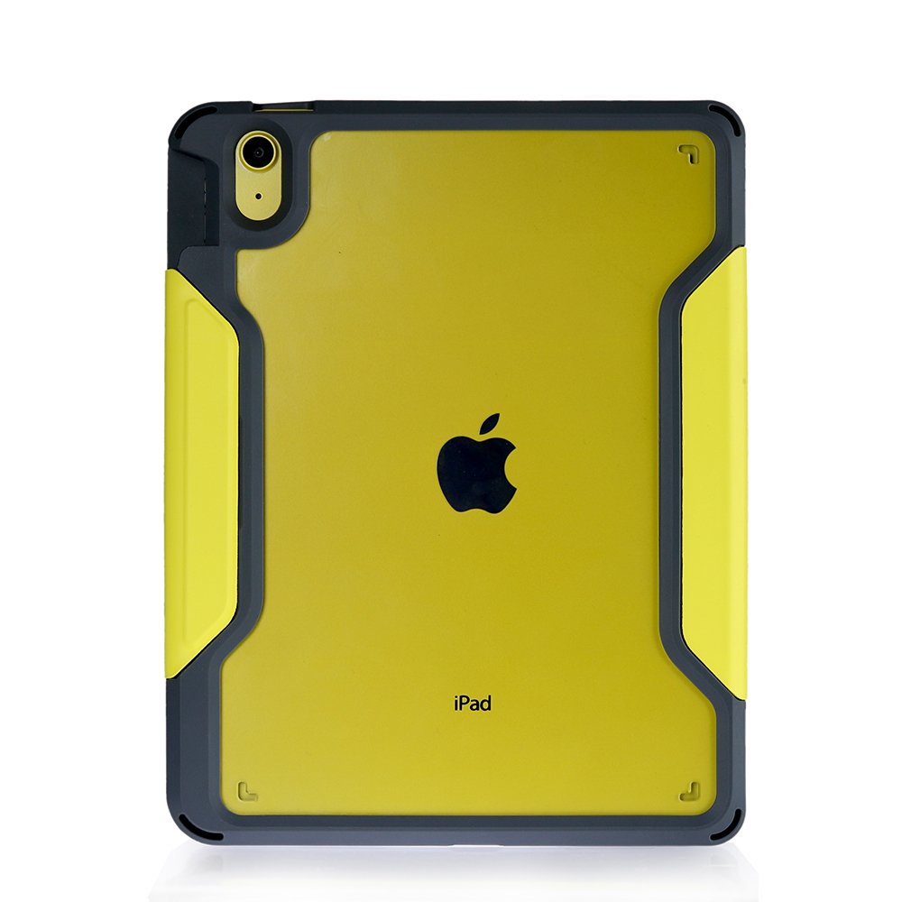 Funda Resistente Deqster 40-1013774 Para Ipad De 10,9" Y Ipad De 11" Amarillo Transparente