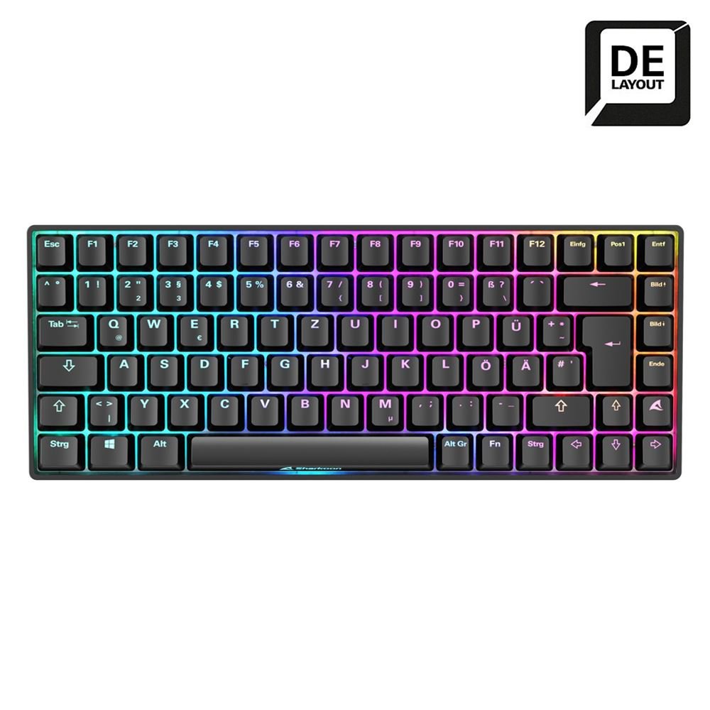 Teclado Aleman Sharkoon Skiller Sgk50 S3, Gaming Negro