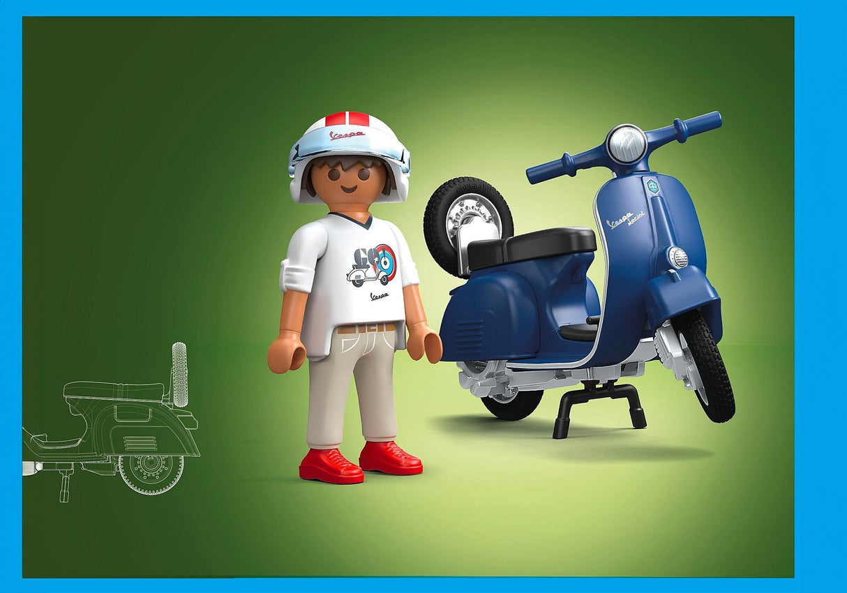 Playmobil Vespa 150 Sprint Veloce Azul