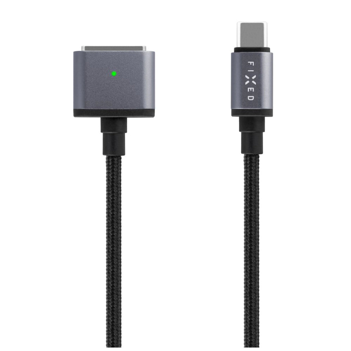 Fixed Braided Cable Usb-C Magsafe 3, 2m, 140w, Gray