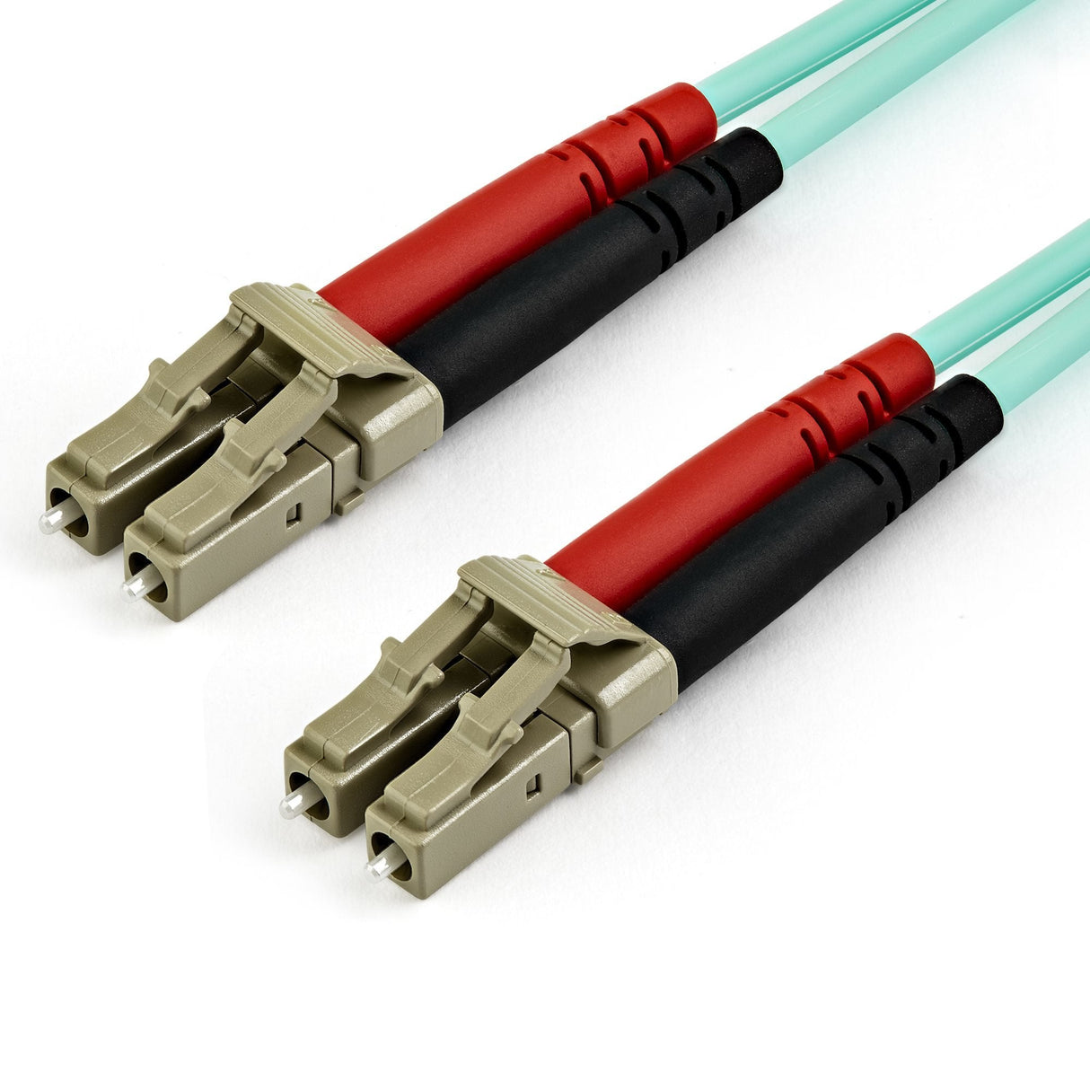 Startech.Com Cable De 15m De Fibra Óptica Multimodo Dúplex 50/125 Lc A Lc - Aqua - Om4 - Lszh, 15 M, Lszh, Om4, Lc, Lc, Aqua