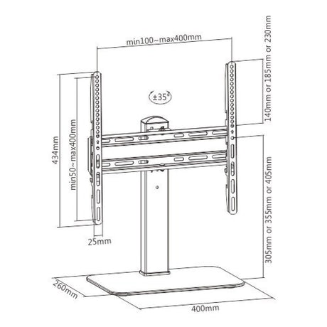EAN 8059018364101 - Techly ICA-LCD 323M soporte para monitor 139,7 cm (55") Escritorio Negro imagen 3