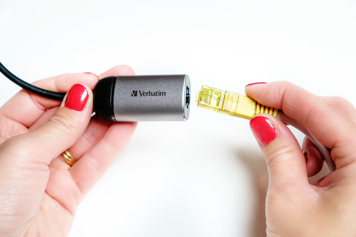Adaptador Verbatim Usb-C 3.1 A Ethernet 10cm Cable