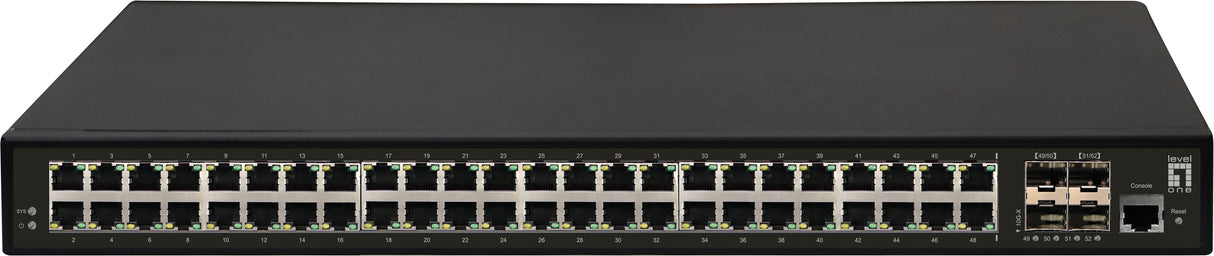 Levelone Switch 48x Ge Gtl-5291 4xgsfp 19"