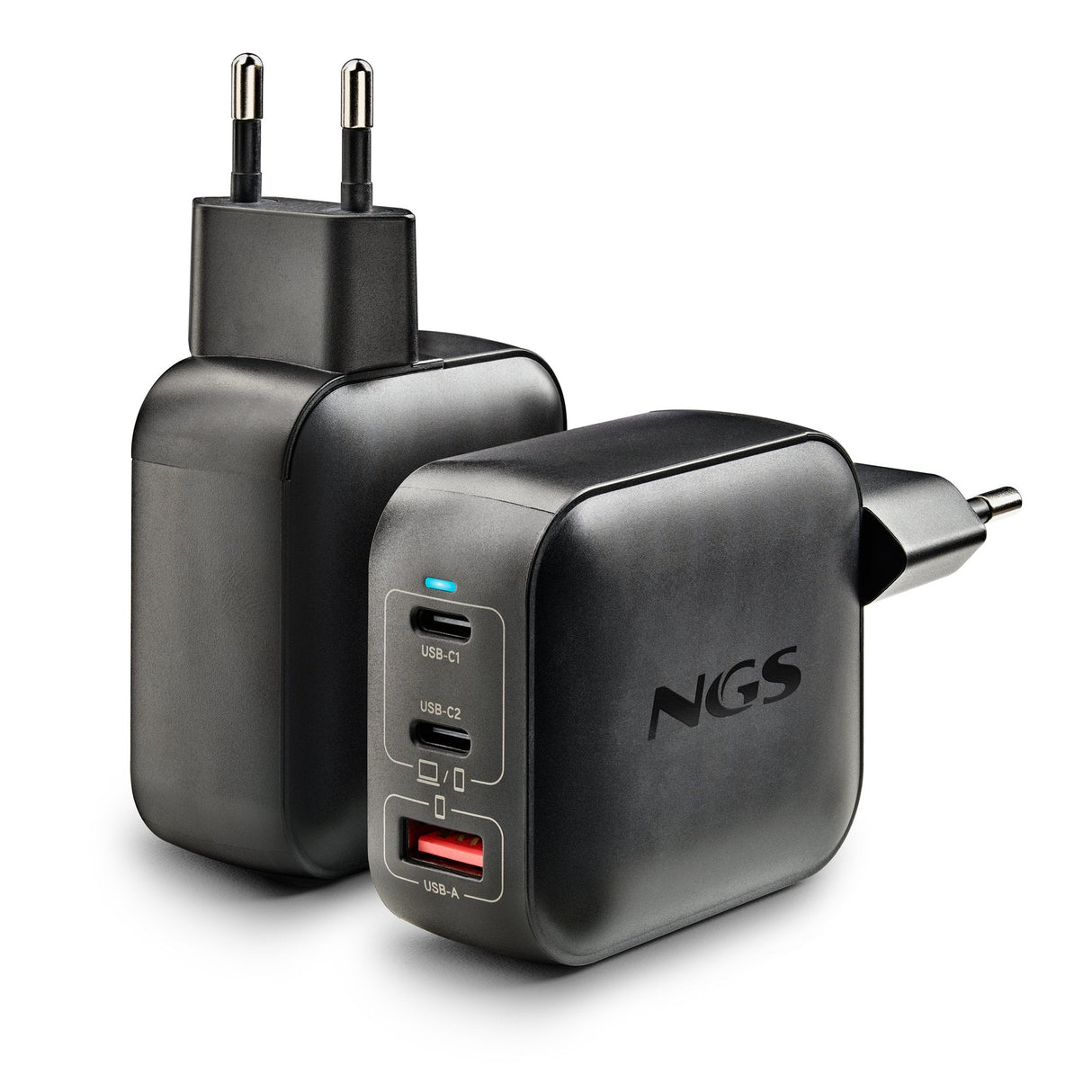 Cargador De Pared Gan Ngs Bud100wtiny 100w 2xusb Tipo-C 1xusb 100w
