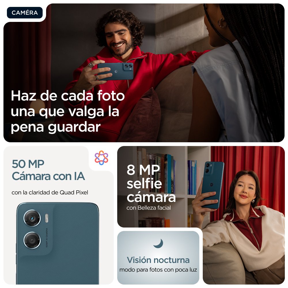 EAN 0840493601885 - Motorola moto g06 power 17,5 cm (6.88") SIM doble Android 15 4G USB Tipo C 4 GB 64 GB 7000 mAh Azul imagen 14