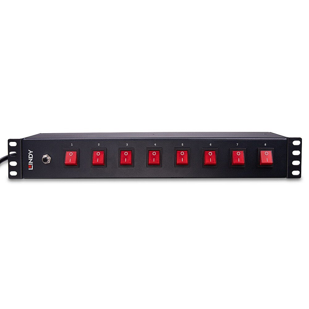 EAN 4002888730259 - Lindy 73025 unidad de distribución de energía (PDU) 8 salidas AC 1.5U Negro imagen 4