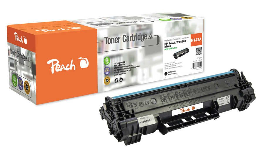 Peach Toner Hp W1420a, 142a Negro Remanufacturado