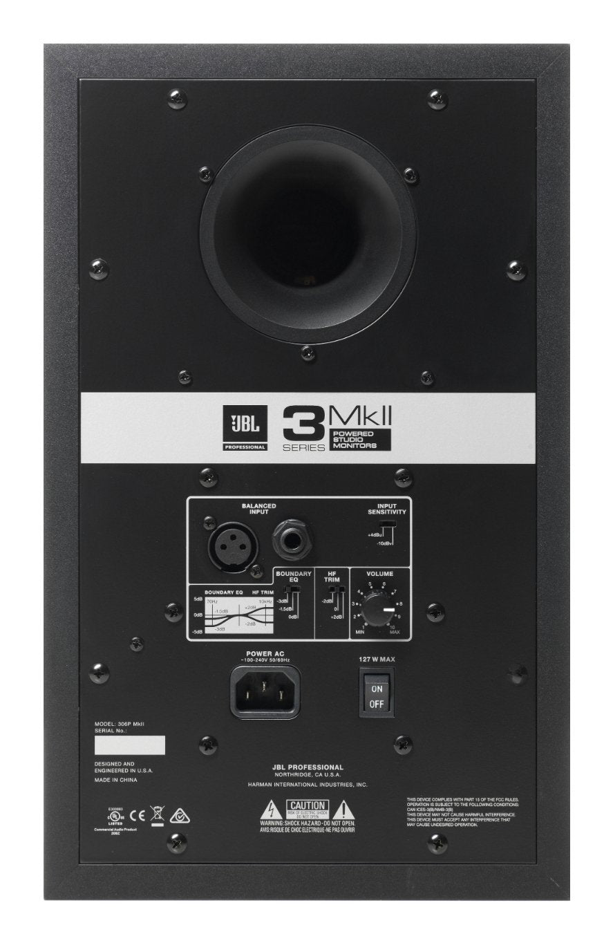 Jbl 306p Mkii - Monitor De Estudio Activo De 2 Vías