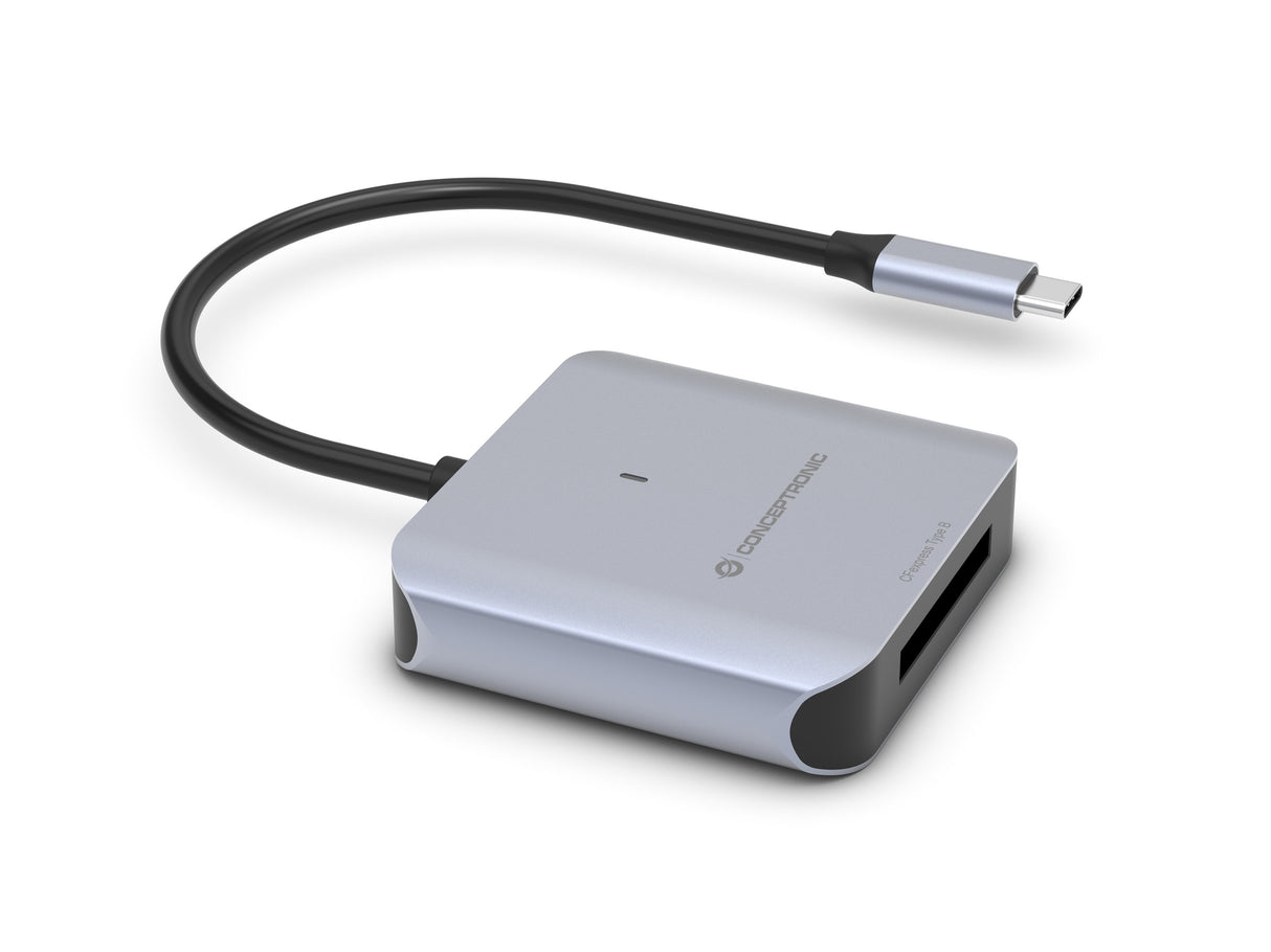 EAN 4015867239315 - Conceptronic BIAN08G lector de tarjeta USB 3.2 Gen 2 Type-C Gris imagen 2