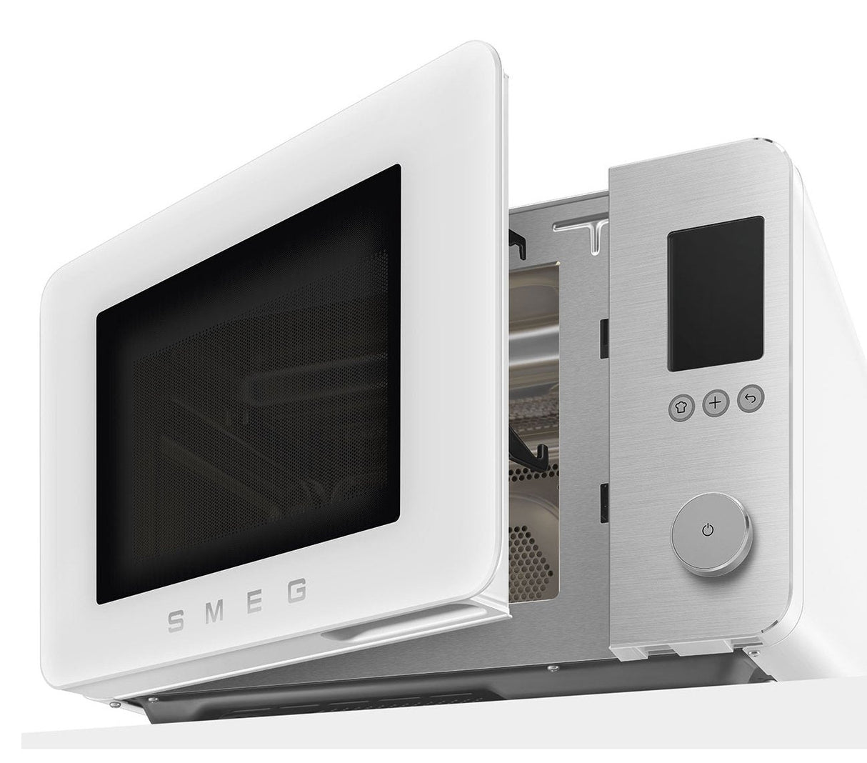 Microondas De Sobremesa Smeg Moc02whmeu Con Ventilador/Grill