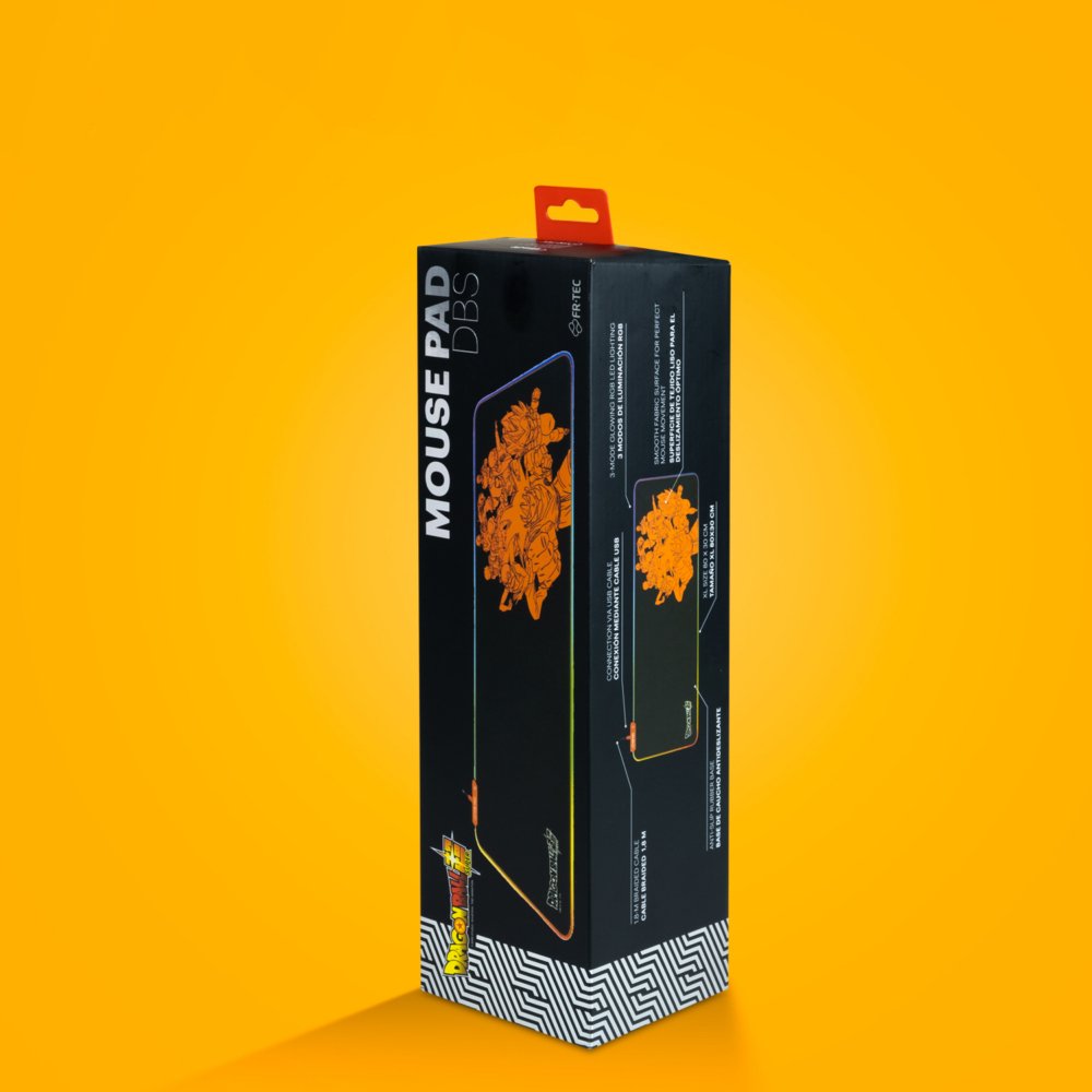 Fr-Tec Pc Dragon Ball Super Mousepad Goku Alfombrilla De Ratón Negro