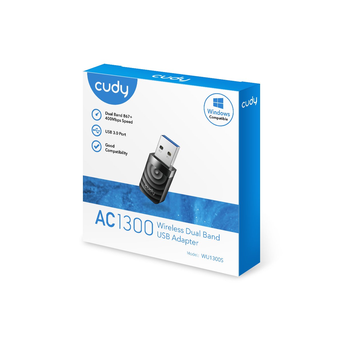 Adaptador Cudy Ac1300 Wifi Usb 3.0 Adapter Wu1300s
