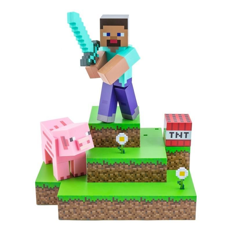 Lámpara Paladone Steve Diorama Minecraft