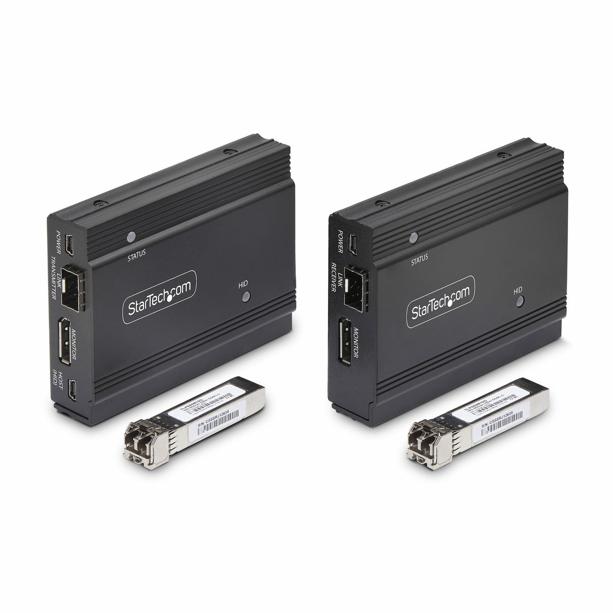 Startech.Com Displayport Kvm Extender Uber Glasfaser 4k60hz Konsolen-Extender 300m Multimode 4k Kvm Verlngerung Lwl