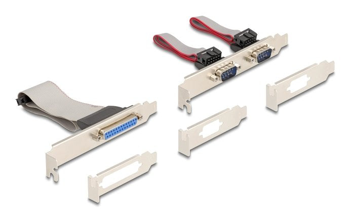 Mini Pcie I O Pcie Full Size 1 X Parallel, 2 X Serie Rs-232 Con Fuente De Alimentación 5 V 12 V