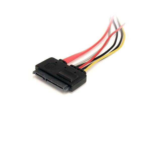 EAN 0065030845304 - StarTech.com SATA22PEXT cable de SATA 0,35 m SATA 22-pin SATA 7-pin + 15-pin Rojo imagen 2
