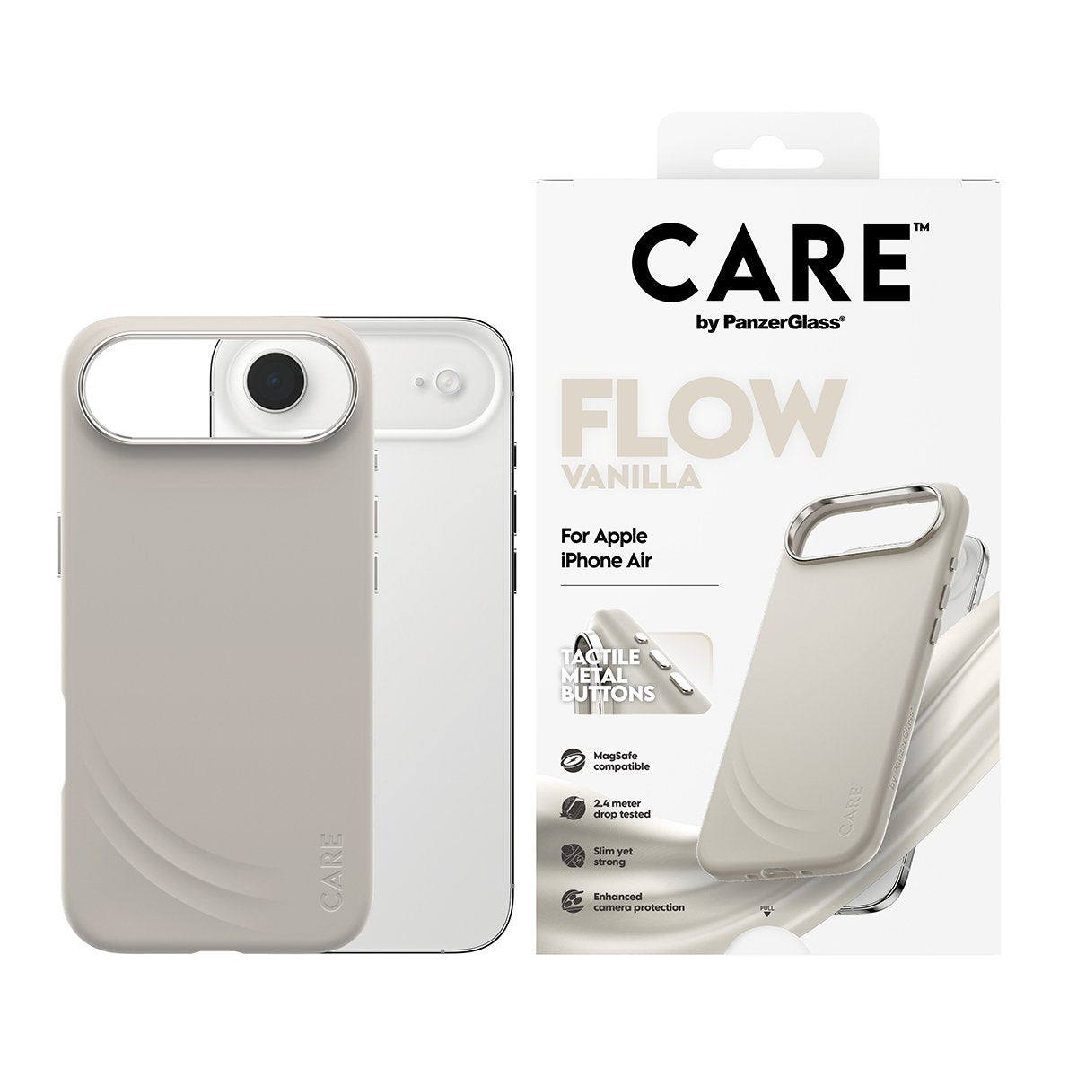 Care By Panzerglass Feature Flow Case Vanilla W. Magsafe Iphone Air
