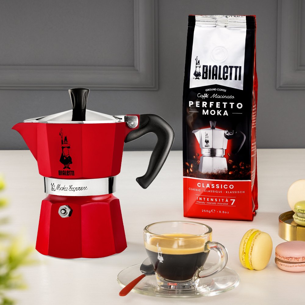 EAN 8006363018388 - Bialetti Moka Express Cafetera italiana Rojo imagen 3