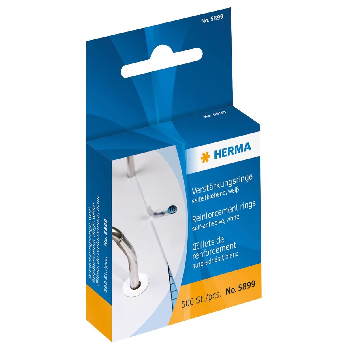 Herma Anillos De Refuerzo 500x Blanco