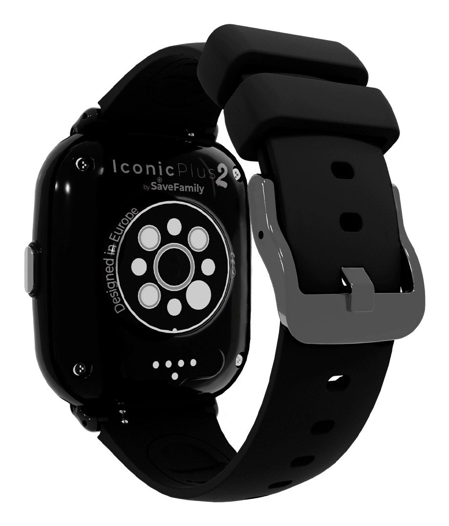 Savefamily Reloj Inteligente Infantil Iconic Plus 2 Con Gps Y Llamada - Ip67 - Bateria 850mah - Ia - Negro