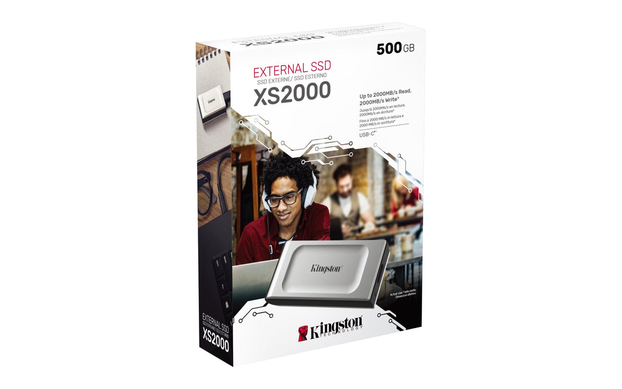 EAN 0740617321357 - Kingston Technology XS2000 500 GB USB Tipo C 3.2 Gen 2 (3.1 Gen 2) Negro, Plata imagen 6