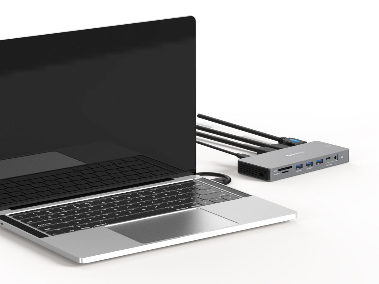 EAN 5705730136610 - Sandberg 136-61 base para portátil y replicador de puertos Alámbrico USB 3.2 Gen 1 (3.1 Gen 1) Type-C Gri imagen 4