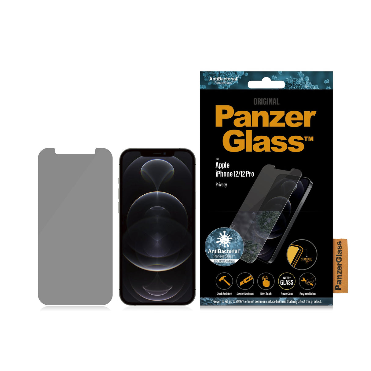 EAN 5711724127083 - PanzerGlass ® Privacy Screen Protector iPhone 12 | 12 Pro | Standard Fit Protector de pantalla Apple 1 pi imagen 1