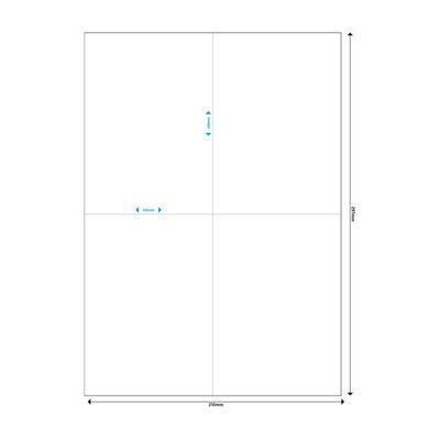 Etiquetas Mediarange Blancas 105x148mm 200 Piezas
