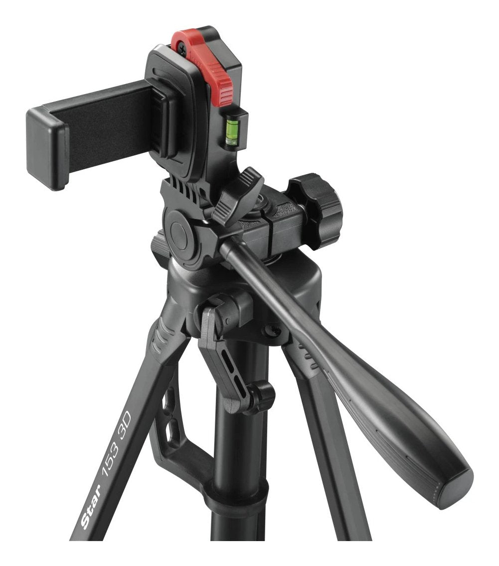 Hama Star 153 3d Tripode Para Camara Y Smartphone - Peso Max 990g - Altura Ajustable Hasta 153cm - Manivela En Columna