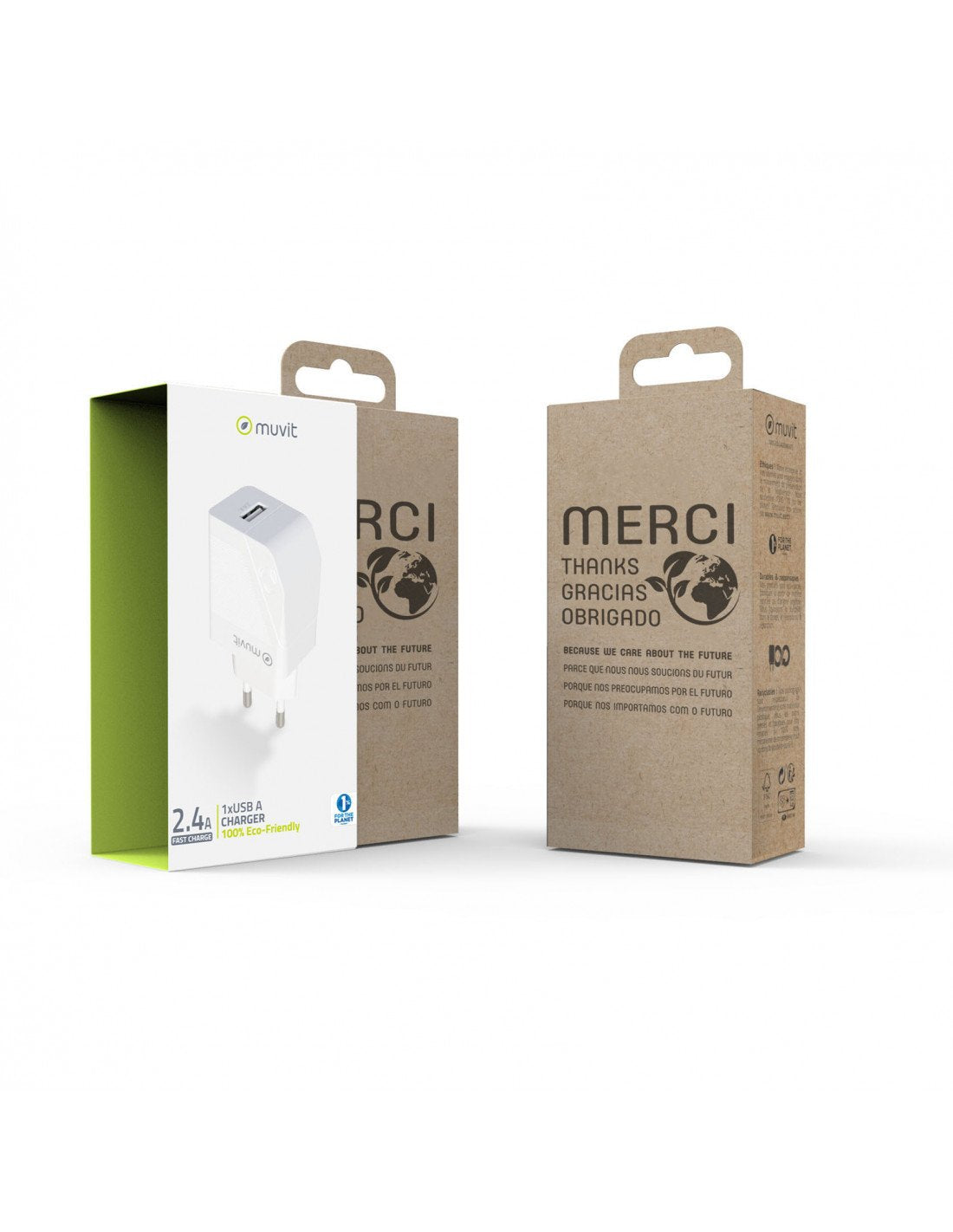EAN 3663111144772 - Muvit MCACC0002 cargador de dispositivo móvil Universal Blanco Corriente alterna Interior imagen 4