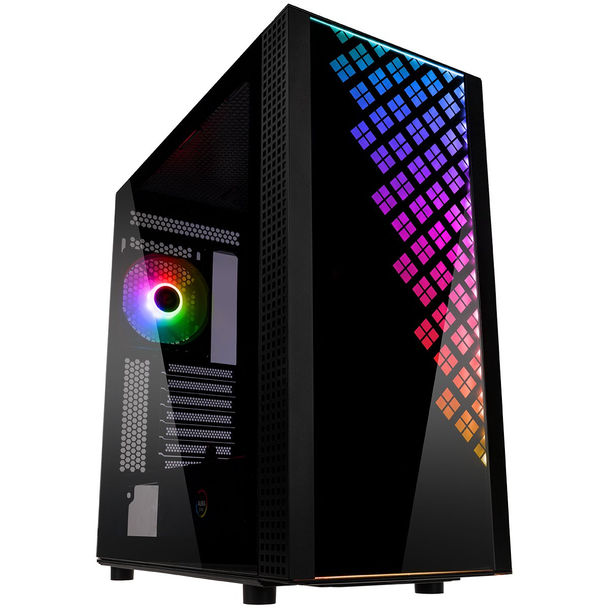 Caja Pc Bitfenix E-Atx Dawn Rgb Tempered Glass Black