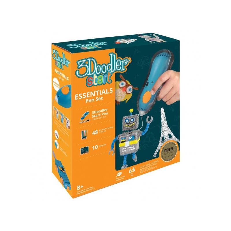 3doodler Start 3ds-Eco04-Yellow-75 Material De Impresión 3d Plástico Compostable Amarillo 1 G