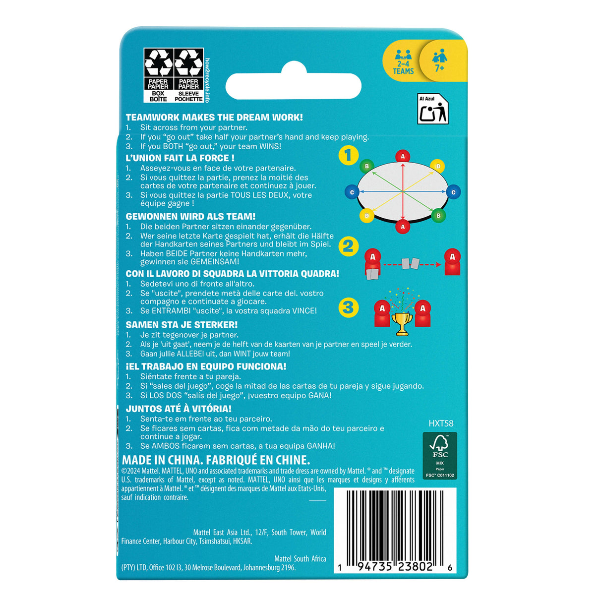 EAN 0194735238026 - Games HXT58 juego de tablero Juego De Cartas Perder las cartas imagen 6