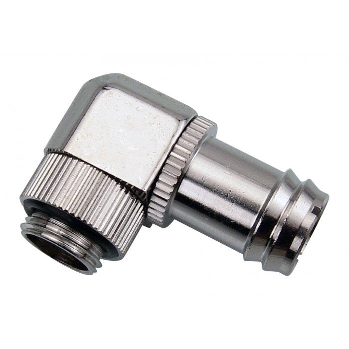 K Koolance G1 4 Ag A G1 4 Ig Adapter, 90°, Swivel - Vernickelt
