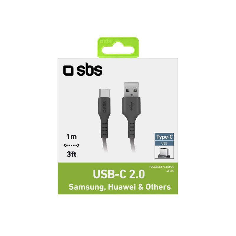 EAN 8018417245923 - SBS TECABLETYC1KPOS cable USB USB 2.0 1 m USB A USB C Negro imagen 3